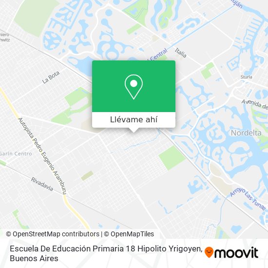 Mapa de Escuela De Educación Primaria 18 Hipolito Yrigoyen