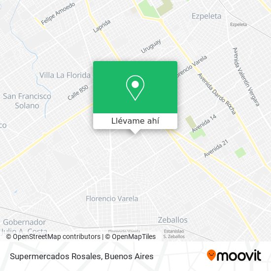 Mapa de Supermercados Rosales
