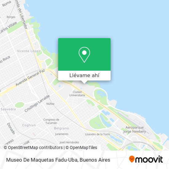 Mapa de Museo De Maquetas Fadu-Uba