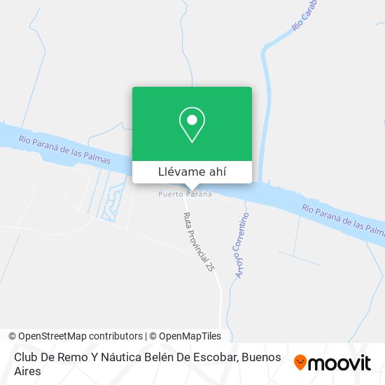 Mapa de Club De Remo Y Náutica Belén De Escobar