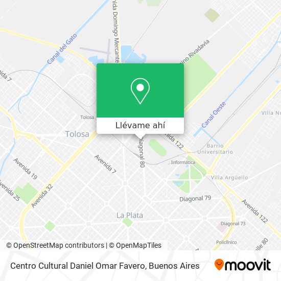 Mapa de Centro Cultural Daniel Omar Favero