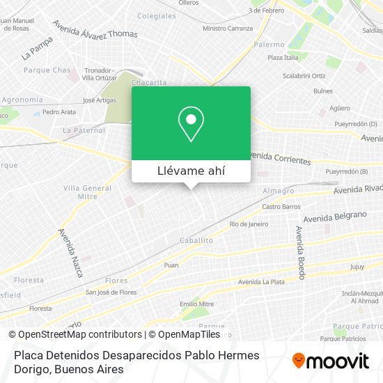 Mapa de Placa Detenidos Desaparecidos Pablo Hermes Dorigo