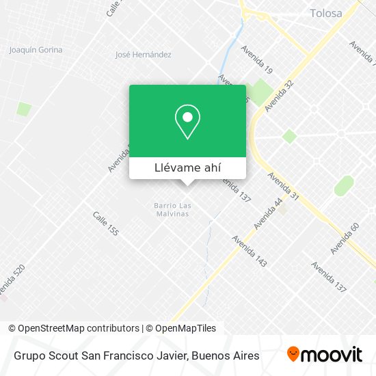 Mapa de Grupo Scout San Francisco Javier