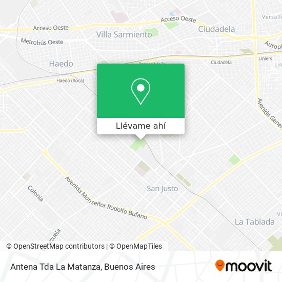 Mapa de Antena Tda La Matanza