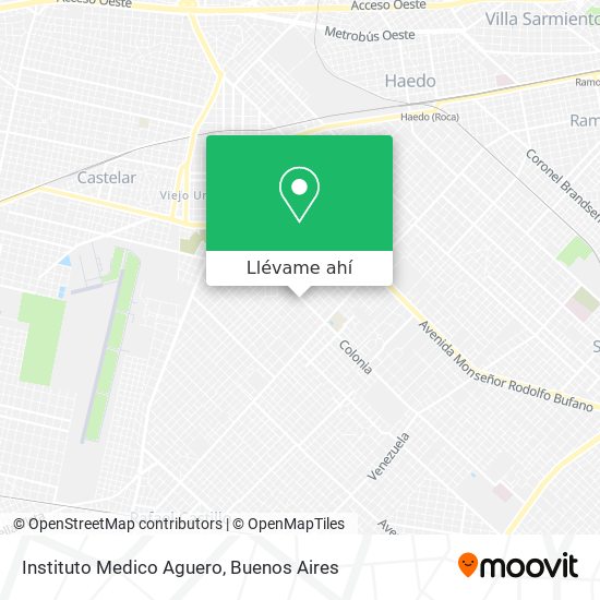 Mapa de Instituto Medico Aguero