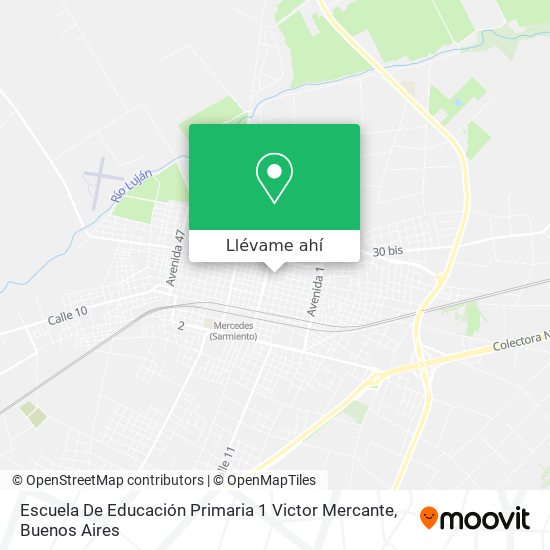 Mapa de Escuela De Educación Primaria 1 Victor Mercante