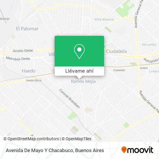 Mapa de Avenida De Mayo Y Chacabuco