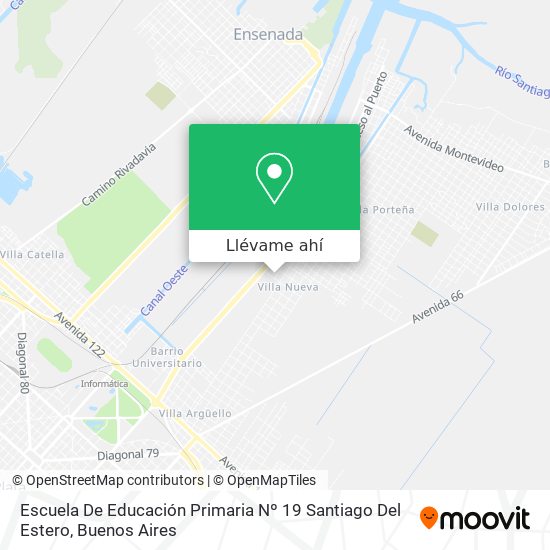 Mapa de Escuela De Educación Primaria Nº 19 Santiago Del Estero