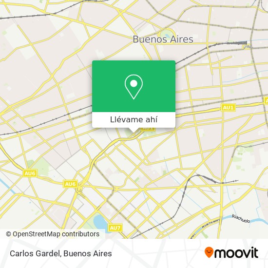Mapa de Carlos Gardel