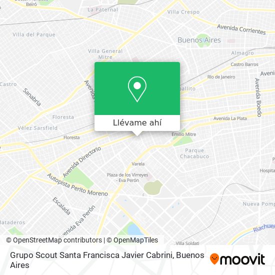 Mapa de Grupo Scout Santa Francisca Javier Cabrini