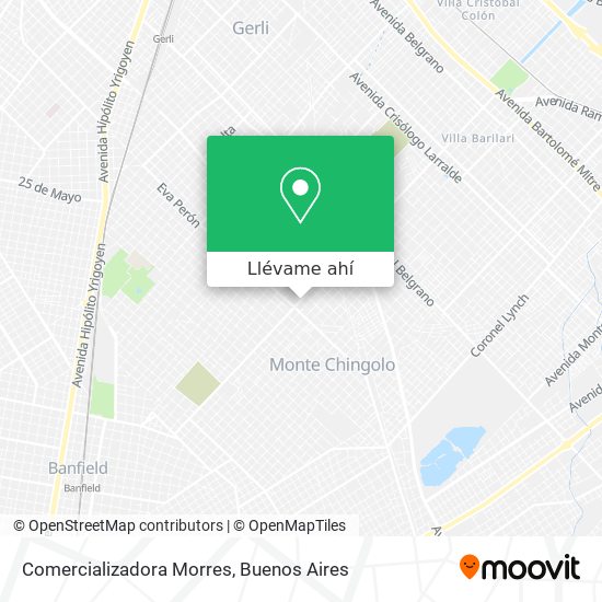 Mapa de Comercializadora Morres