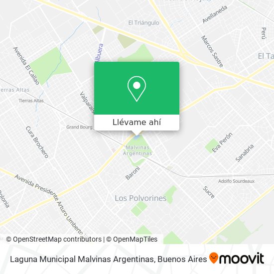 Mapa de Laguna Municipal Malvinas Argentinas