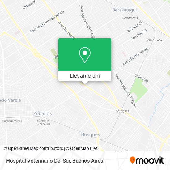 Mapa de Hospital Veterinario Del Sur