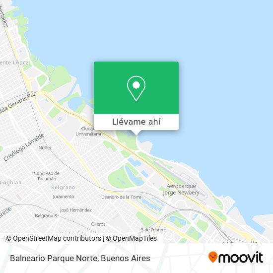 Mapa de Balneario Parque Norte