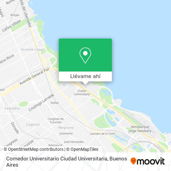 Mapa de Comedor Universitario Ciudad Universitaria