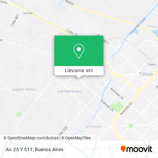 Mapa de Av. 25 Y 511