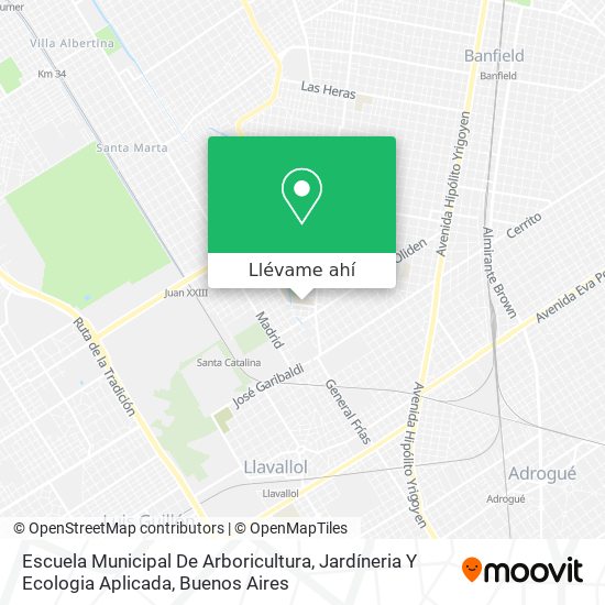 Mapa de Escuela Municipal De Arboricultura, Jardíneria Y Ecologia Aplicada