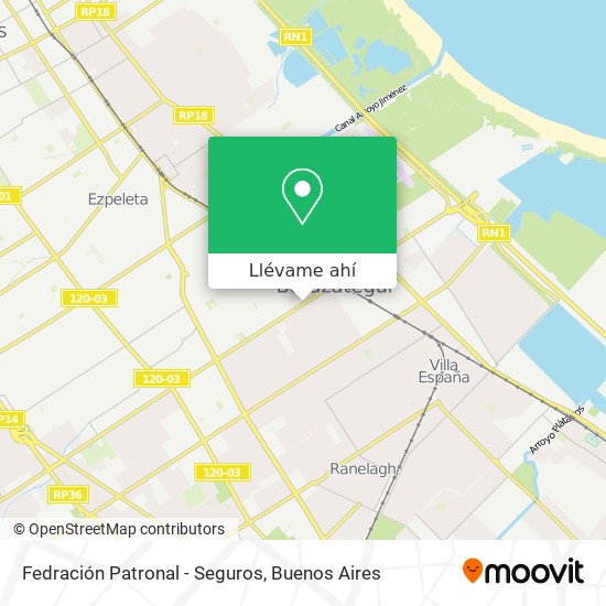 Mapa de Fedración Patronal - Seguros