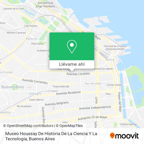 Mapa de Museo Houssay De Historia De La Ciencia Y La Tecnología