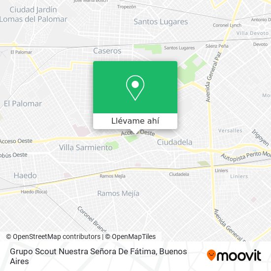 Mapa de Grupo Scout Nuestra Señora De Fátima