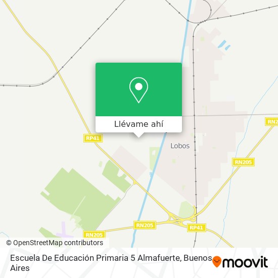 Mapa de Escuela De Educación Primaria 5 Almafuerte