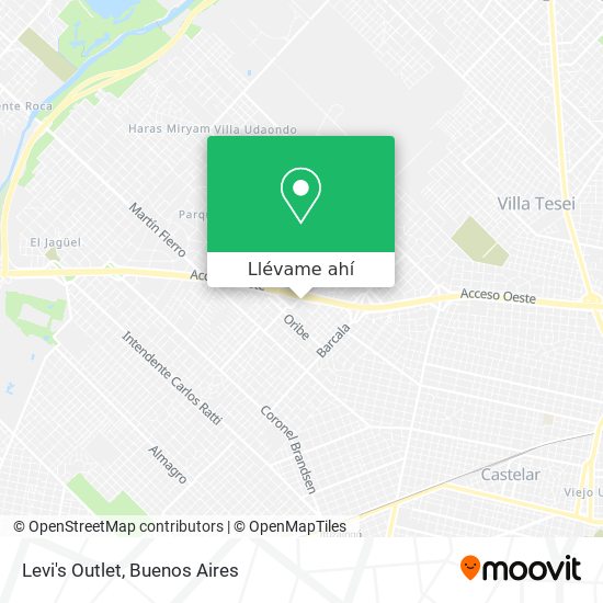 Mapa de Levi's Outlet