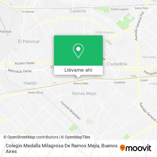 Mapa de Colegio Medalla Milagrosa De Ramos Mejía