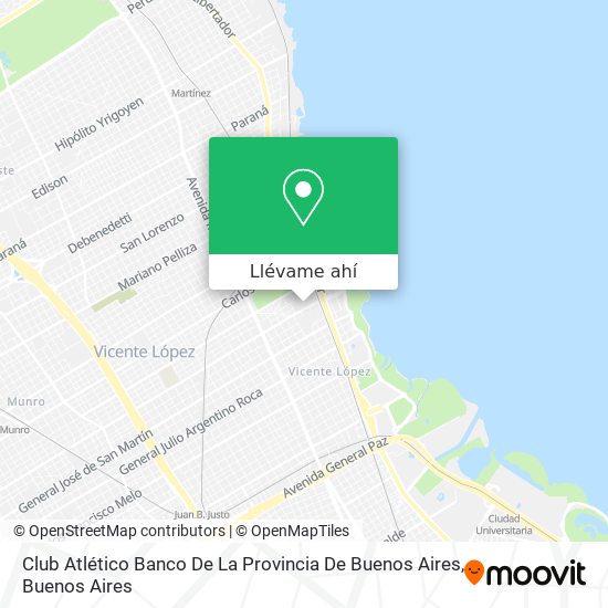 Mapa de Club Atlético Banco De La Provincia De Buenos Aires