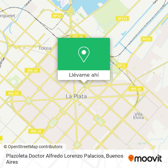 Mapa de Plazoleta Doctor Alfredo Lorenzo Palacios