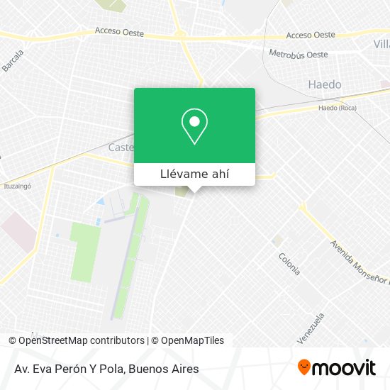 Mapa de Av. Eva Perón Y Pola