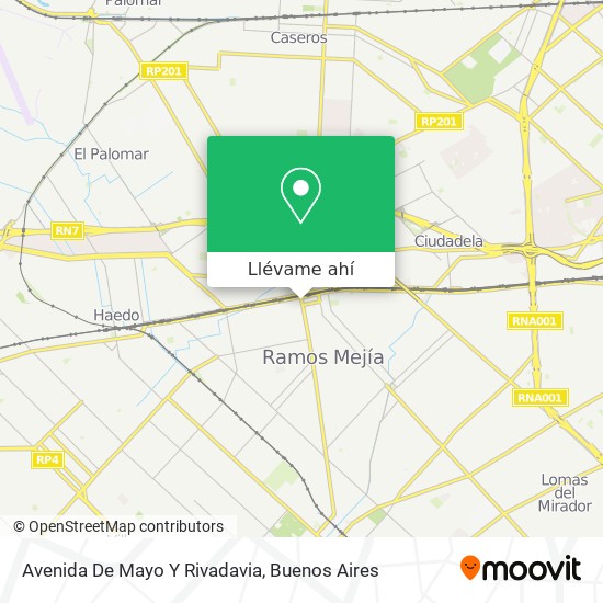 Mapa de Avenida De Mayo Y Rivadavia