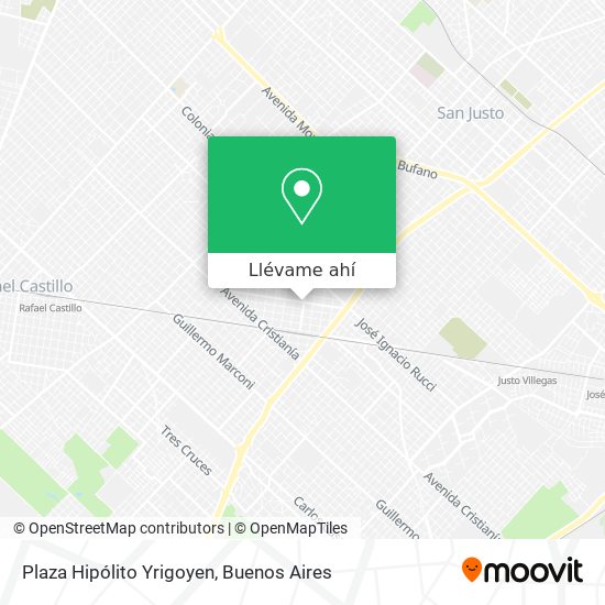 Mapa de Plaza Hipólito Yrigoyen