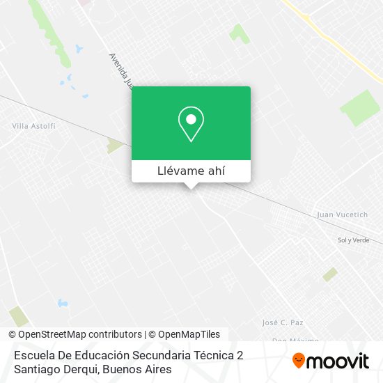 Mapa de Escuela De Educación Secundaria Técnica 2 Santiago Derqui