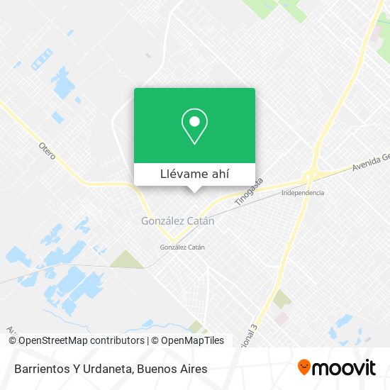 Mapa de Barrientos Y Urdaneta