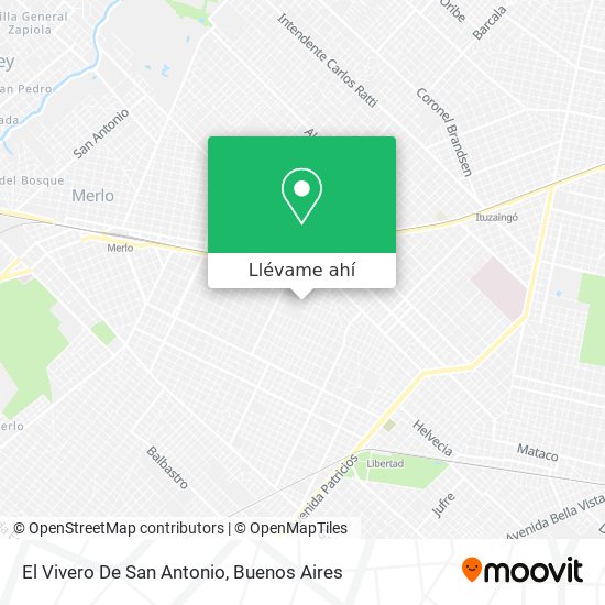 Mapa de El Vivero De San Antonio