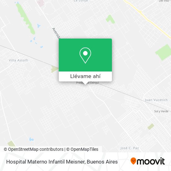 Mapa de Hospital Materno Infantil Meisner