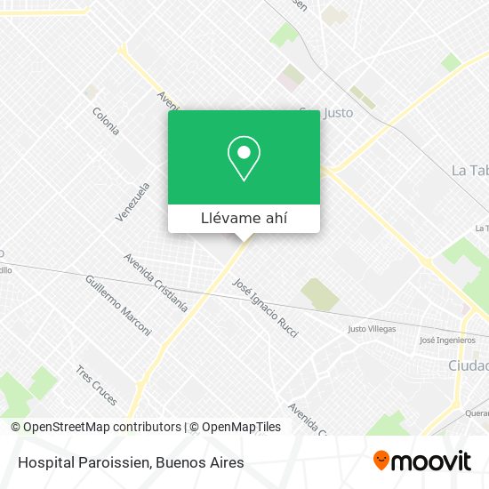 Mapa de Hospital Paroissien