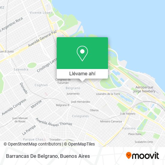 Mapa de Barrancas De Belgrano
