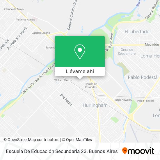 Mapa de Escuela De Educación Secundaria 23