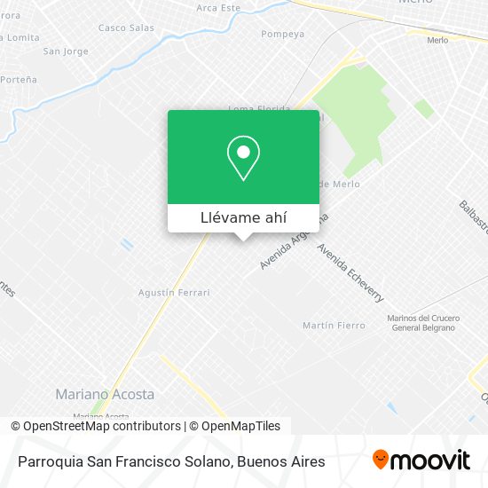 Mapa de Parroquia San Francisco Solano