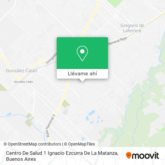 Mapa de Centro De Salud 1 Ignacio Ezcurra De La Matanza