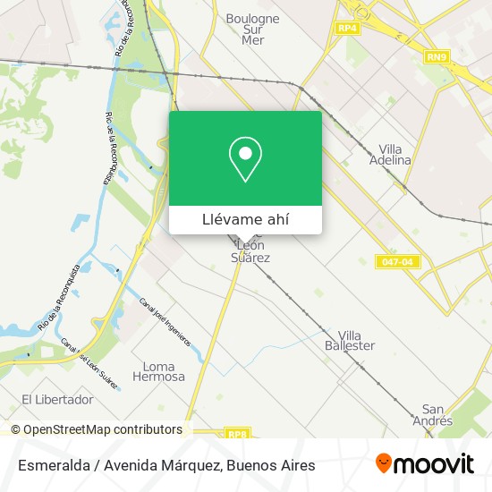 Mapa de Esmeralda / Avenida Márquez