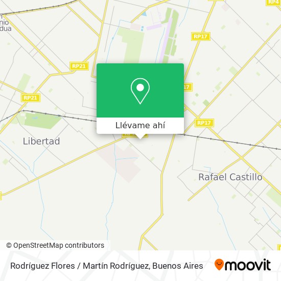 Mapa de Rodríguez Flores / Martín Rodríguez