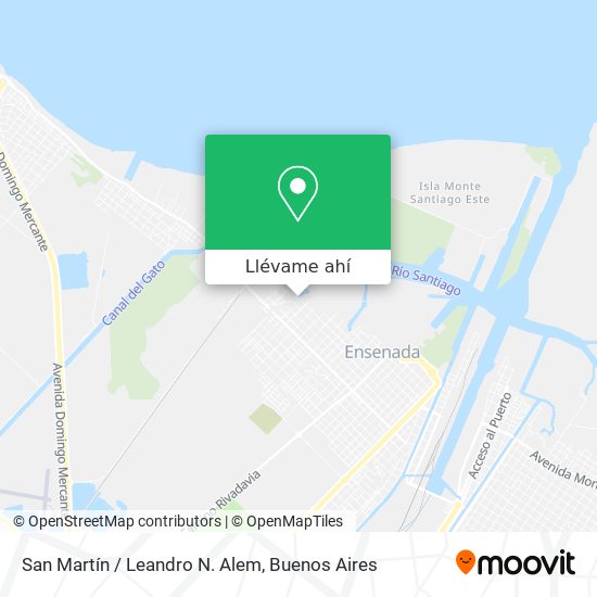 Mapa de San Martín / Leandro N. Alem
