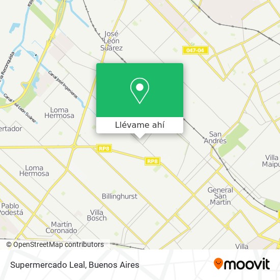 Mapa de Supermercado Leal