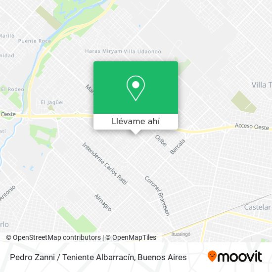Mapa de Pedro Zanni / Teniente Albarracín
