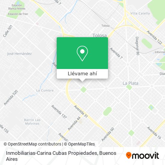 Mapa de Inmobiliarias-Carina Cubas Propiedades