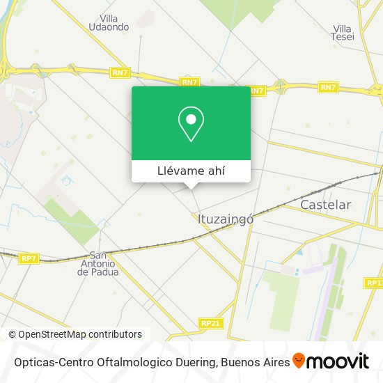 Mapa de Opticas-Centro Oftalmologico Duering