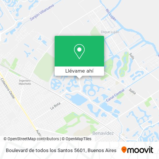 Mapa de Boulevard de todos los Santos 5601