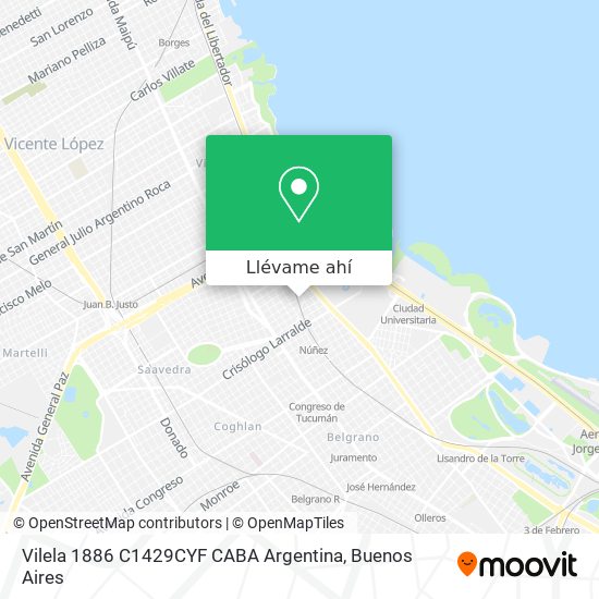 Mapa de Vilela 1886  C1429CYF CABA  Argentina